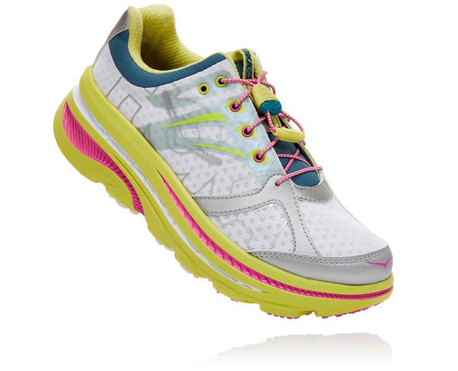 Zapatillas Running Hoka One One Mujer - Ov X Bondi B - Blancas - NKG764352